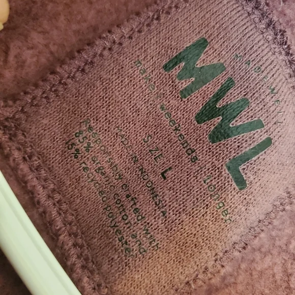 Madewell Make Weekends Longer Oversized Cropped Button Sweater Size Large - Picture 5 of 13